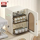 Home Kitchen Living Room Bowl Cup Organizer Drawer Plastic 3 Layer Cup Holder Cabinet